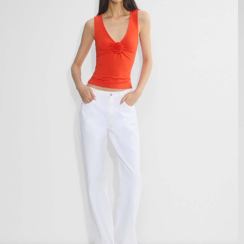 Aritzia Vibrant Red Sleeveless Top